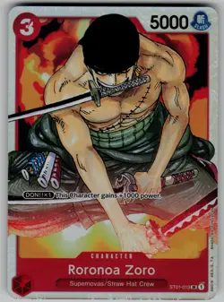 Roronoa Zoro ST01-013 SR Starter Deck 1: Straw Hat Crew One Piece TCG - Image 1