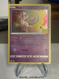 #T4 Mew 11/25 - Celebrations Holo - Near Mint - Pokemon TCG 2021 - Image 1