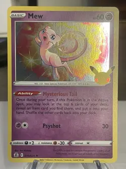 #T4 Mew 11/25 - Celebrations Holo - Near Mint - Pokemon TCG 2021 - Image 2