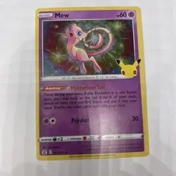 Mew Holo 11/25 Celebrations Pokemon TCG Single Card ENGLISH Near Mint NM - Image 1