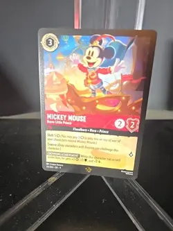 Disney Lorcana Mickey Mouse Brave Little Prince Cold Foil Legendary 111/204 - Image 1