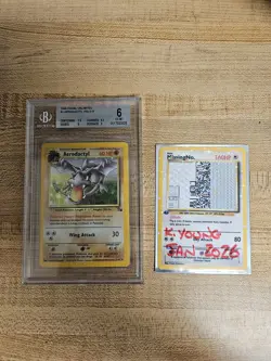 Pokemon TCG Aerodactyl Holo - BGS 6 - Fossil Set 1/62 - Rare - Vintage - Image 1