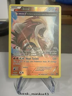 #T2 Entei 15/98 Reverse Holo Rare XY Ancient Origins Pokemon TCG - Image 1