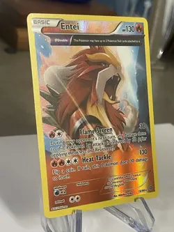 #T2 Entei 15/98 Reverse Holo Rare XY Ancient Origins Pokemon TCG - Image 4
