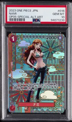 2023 ONE PIECE JPN OP05-AWAKENING OF THE NEW ERA #016 NAMI PSA 10 - Image 1