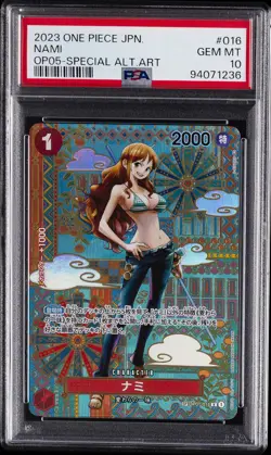 2023 ONE PIECE JPN OP05-AWAKENING OF THE NEW ERA #016 NAMI PSA 10 - Image 1