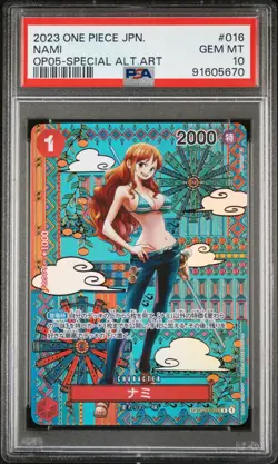 2023 ONE PIECE JPN OP05-AWAKENING OF THE NEW ERA #016 NAMI PSA 10 - Image 1