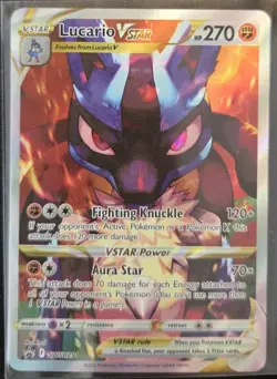 Pokemon TCG Lucario Vstar SWSH291 Black Star Promo NM - Image 1