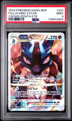 Lucario VSTAR SWSH291 PSA 9 | Pokemon TCG Crown Zenith ETB Black Star Promo - Image 3