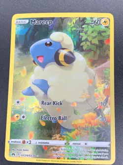 Mareep - GG34/GG70 - Holo Rare Crown Zenith Galarian Gallery Pokemon NM 2023 - Image 1