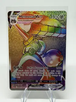Melmetal VMAX 080/078 Rainbow Hyper Secret Rare Pokemon GO Card TCG - Image 1