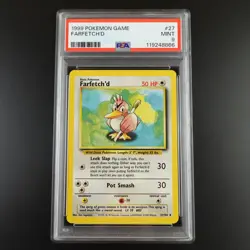 PSA 9 Farfetch'd 27/102 Pokemon Base Set 1999 Non Holo Card - Image 1