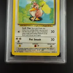 PSA 9 Farfetch'd 27/102 Pokemon Base Set 1999 Non Holo Card - Image 3