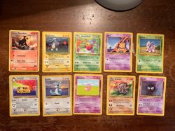 10 VINTAGE Pokemon Cards from Classic WOTC Sets!! - Image 1