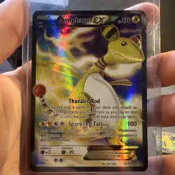 Ampharos EX 87/98 XY Ancient Origins 2015 Pokemon Card Full Art Holo Foil - Image 1