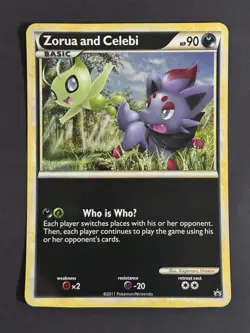 Pokemon TCG - Zorua and Celebi Promo Jumbo Card - Image 1