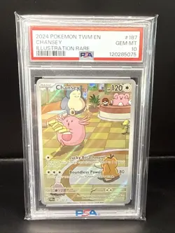 Pokemon Twilight Masquerade Chansey 187/167 Illustration Rare PSA 10 - Image 2
