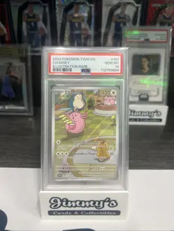 2024 Pokemon Twilight Masquerade Chaney 187/167 Illustration Rare PSA 10 - Image 1