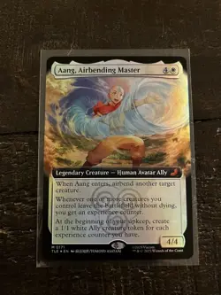 MTG Avatar the Last Airbender Aang, Airbending Master Extended Art Foil M 0171 - Image 1