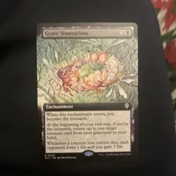 MTG: Lorwyn Eclipsed Commander, Grave Venerations - Extended Art - Image 1