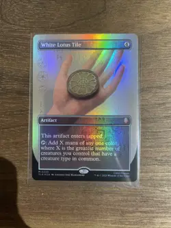 White Lotus Tile FOIL Borderless 330 Avatar TLA MTG Mythic Unplayed Mint M/NM - Image 1