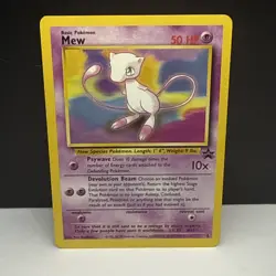 Pokemon TCG: Black Star Promo Mew #8 (Non Holo) 2000 WotC (Authentic) - Image 1