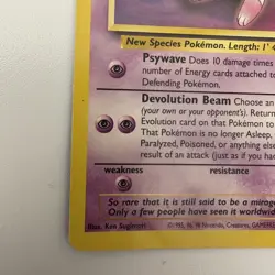 Pokemon TCG: Black Star Promo Mew #8 (Non Holo) 2000 WotC (Authentic) NM/LP - Image 4