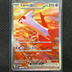 Latias ex 239/191 SIR Pokemon Card English SV08 Surging Sparks SSP TCG CCG - Image 1