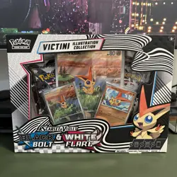 POKEMON SCARLET VIOLET BLACK BOLT & WHITE FLARE VICTINI ILLUSTRATION COLLECTION - Image 1