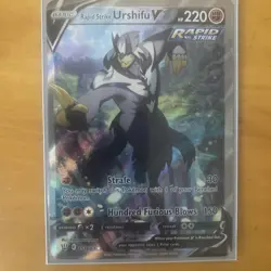 Rapid Strike Urshifu V (Alternate Full Art) 153/163 Swsh05: Battle Styles chase - Image 1