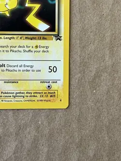 Pokemon TCG Pikachu Wotc Promo Card 04/53 Kids WB Movie Event 1999 Regular - Image 4