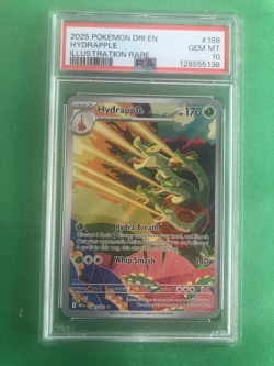 2025 POKEMON DRI EN HYDRAPPLE ILLUSTRATION RARE #188 GEM MINT PSA 10 - Image 1