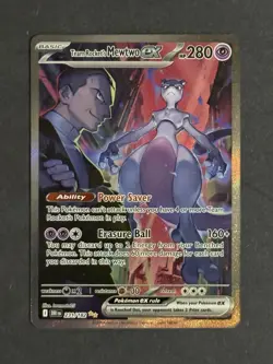 Pokemon TCG - Team Rocket's Mewtwo ex 231/182 Destined Rivals - Image 1