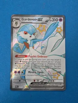 Gardevoir ex 217/091 SV: Paldean Fates Full Art Holo Pokemon TCG - Image 1