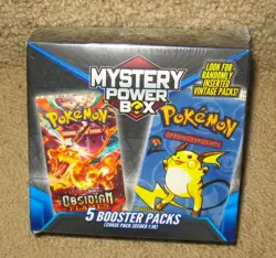 POKEMON: MYSTERY POWER BOX, 5 BOOSTER PACKS "NEW" 2022 - Image 2