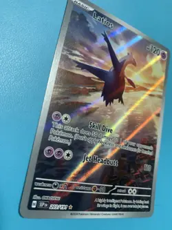 Pokemon TCG Latios Surging Sparks 2024 SSP IR Holo Card #2 Latios 203/191 - Image 3