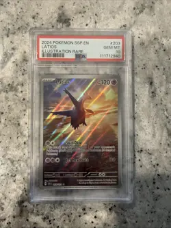 Pokemon TCG Latios Surging Sparks IR 2024 Card #203/191 PSA 10 - Image 1