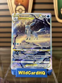 Pokemon TCG Glaceon VSTAR Galarian Gallery Crown Zenith Holo Card GG40/GG70 M/Nm - Image 1