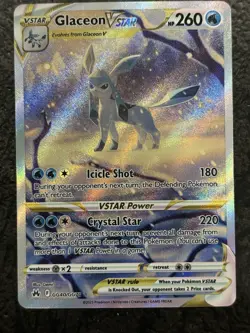 Pokemon TCG Crown Zenith Galarian Gallery Glaceon VSTAR Holo Card GG40/GG70 - Image 1