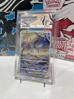 Ace 9 Glaceon VSTAR Crown Zenith Galarian Gallery Holo Card GG40/GG70 Mint - Image 1