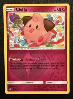 Pokemon TCG SM Unbroken Bonds Cleffa 131/214 Reverse Holo Uncommon NM! - Image 1