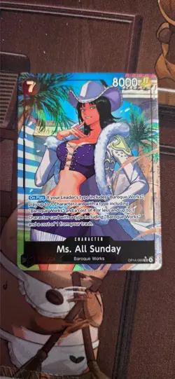 One Piece The Azure Sea’s Seven Ms. All Sunday OP14-084 Alt Art NM English - Image 1