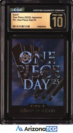 One Piece 2025 Don Promo One Piece Day'25 Japanese BLACK LABEL CGC 10 - Image 1