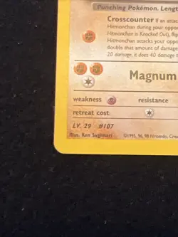 2000 Pokemon Gym Heroes Rocket's Hitmonchan 11/132 Holo Rare UX1680 - Image 4