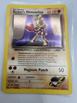 Rocket’s Hitmonchan - 11/132 - Gym Heroes - Holo - LP/NM - Image 1