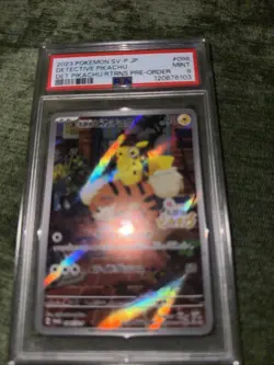 2023 POKEMON JAPANESE SV-P PROMO #098 DETECTIVE PIKACHU PSA 9 - Image 1