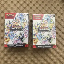 2x Pokemon TCG Prismatic Evolutions Booster Bundle New Factory Sealed (LOT OF 2) - Image 1