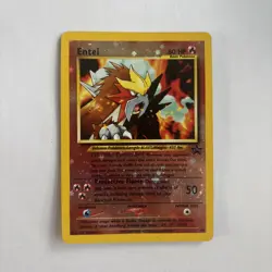 Pokemon TCG 2001 Entei #34 Reverse Holo Rare Black Star Promo, LP Condition - Image 1