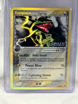 Rayquaza (Delta Species) 13/113 Damaged Delta Species Reverse Holo Pokemon TCG - Image 1