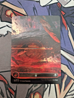 MTG Mountain Edge of Eternities JP - NM Borderless Japanese Foil - Image 1